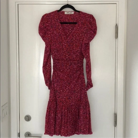 Diane von Furstenberg Alyssa Ruched Midi Dress - Picture 8 of 11